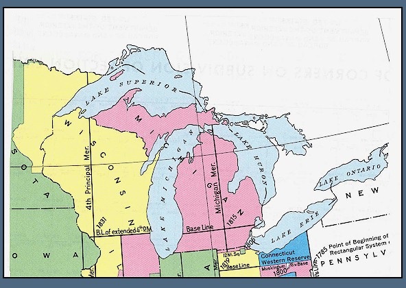 USA Wisconsin and Michigan